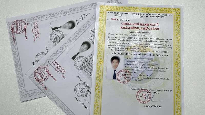 Chứng chỉ hành nghề y dược công khai bán, tặng bản công chứng và tin nhắn chào mời, tư vấn nhận làm bằng, CCHN