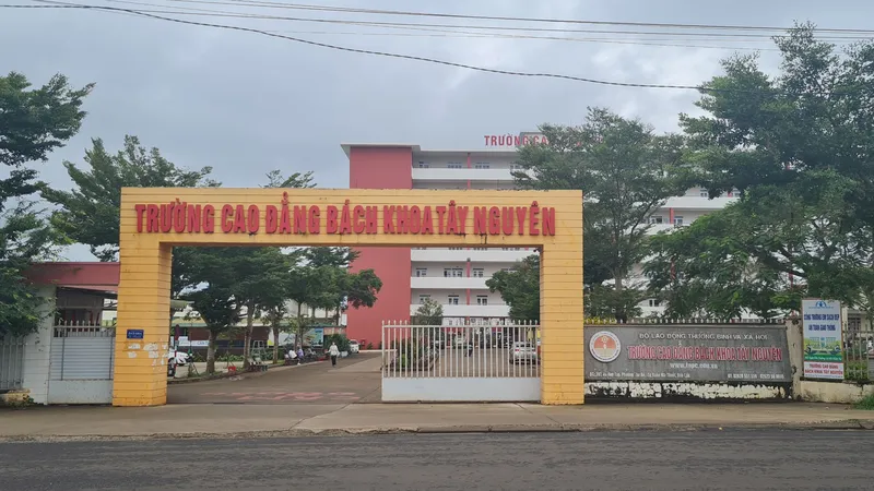 Trường Cao đẳng Bách khoa Tây Nguyên, nơi các học viên lớp Báo chí K59 theo học