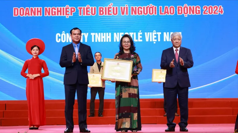 Nestlé Việt Nam được vinh danh doanh nghiệp tiêu biểu vì người lao động