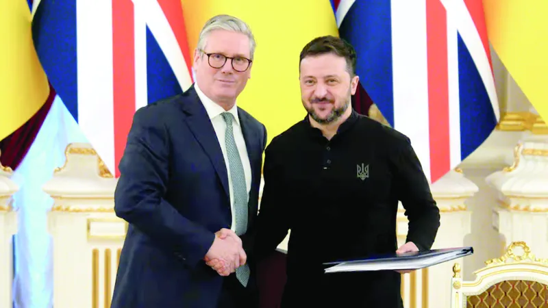 Thủ tướng Anh Keir Starmer tiếp Tổng thống Ukraine Zelensky tại London. Ảnh: PA