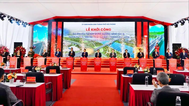 Hải Phòng khởi công dự án đường Vành đai 2 trị giá hơn 7.000 tỷ đồng