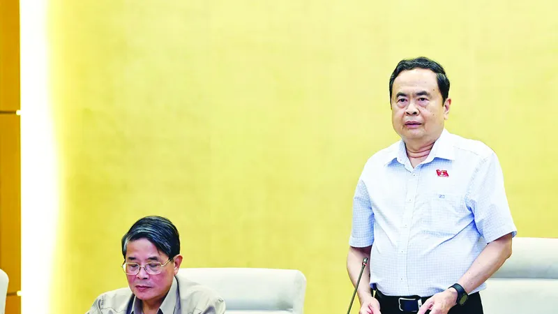 Chủ tịch Quốc hội Trần Thanh Mẫn phát biểu tại hội nghị