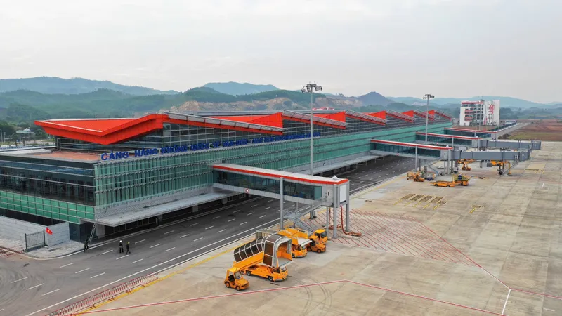 Cảng hàng không quốc tế Vân Đồn là sân bay tư nhân đầu tiên tại Việt Nam do Tập đoàn Sun Group đầu tư xây dựng. Ảnh: VIẾT CHUNG