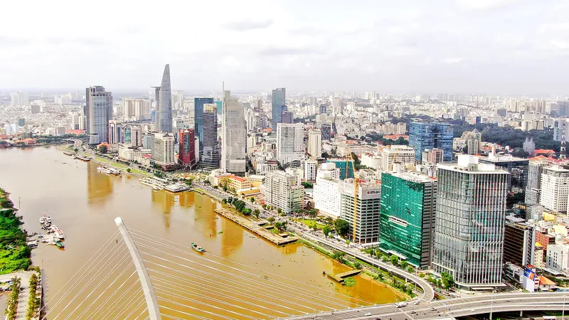 Cầu Ba Son nối trung tâm TPHCM với khu đô thị mới Thủ Thiêm (TP Thủ Đức). Ảnh: HOÀNG HÙNG