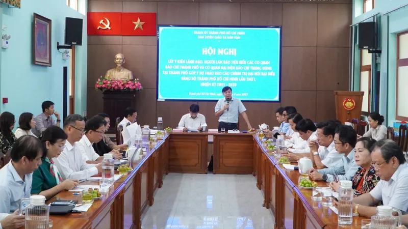 TPHCM lấy ý kiến các cơ quan báo chí cho dự thảo Báo cáo chính trị 