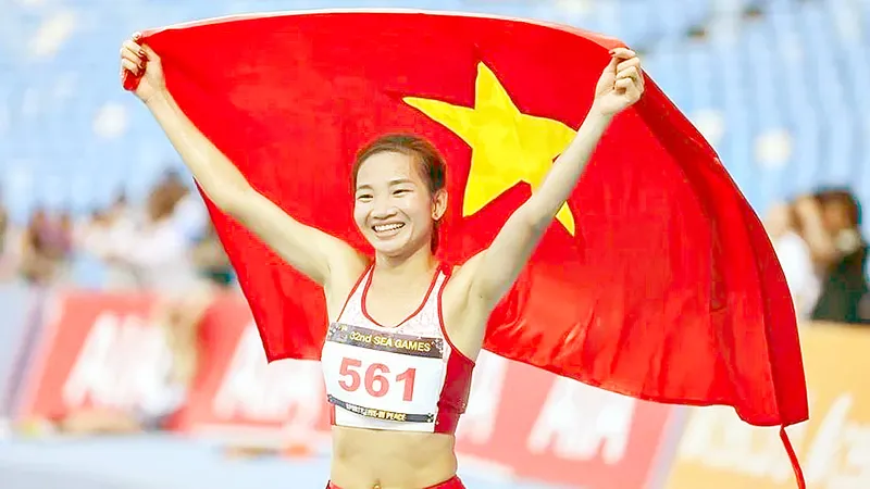Nguyễn Thị Oanh là gương mặt chủ lực tranh HCV của điền kinh Việt Nam tại SEA Games. Ảnh: DŨNG PHƯƠNG