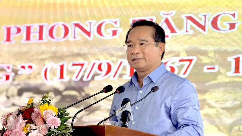 Chủ tịch UBND TPHCM Nguyễn Văn Được phát biểu tại buổi họp mặt