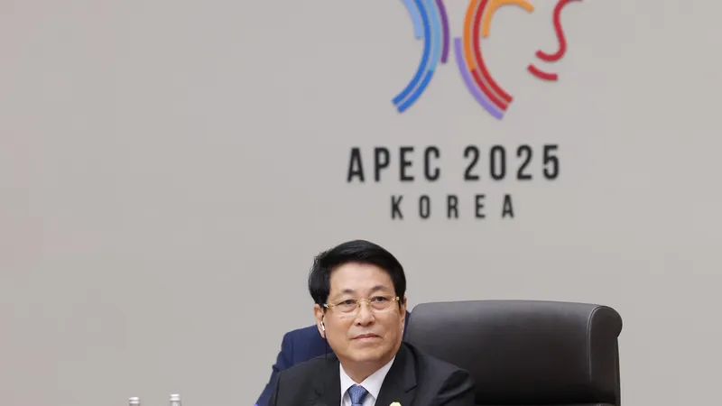 Chủ tịch nước Lương Cường tại Hội nghị các nhà lãnh đạo APEC 2025. Ảnh: TTXVN