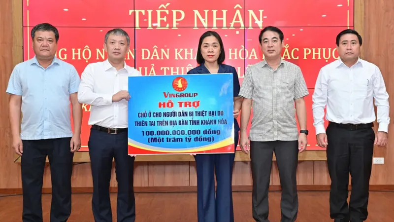Vingroup hỗ trợ 100 tỷ đồng cho Khánh Hòa khắc phục hậu quả thiên tai