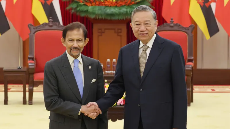 Tổng Bí thư Tô Lâm tiếp Quốc vương Brunei