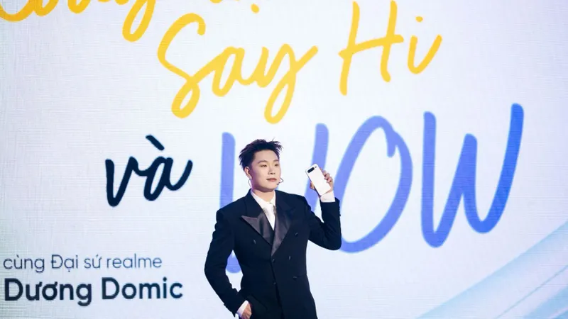 Sự xuất hiện ấn tượng của Đại sứ realme Việt Nam, ca sĩ Dương Domic