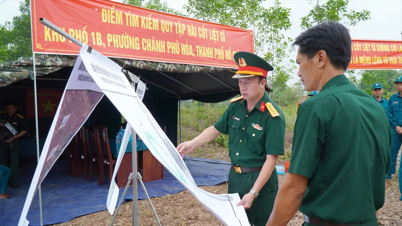 Tìm kiếm, quy tập hài cốt liệt sĩ tại Suối Bông Trang