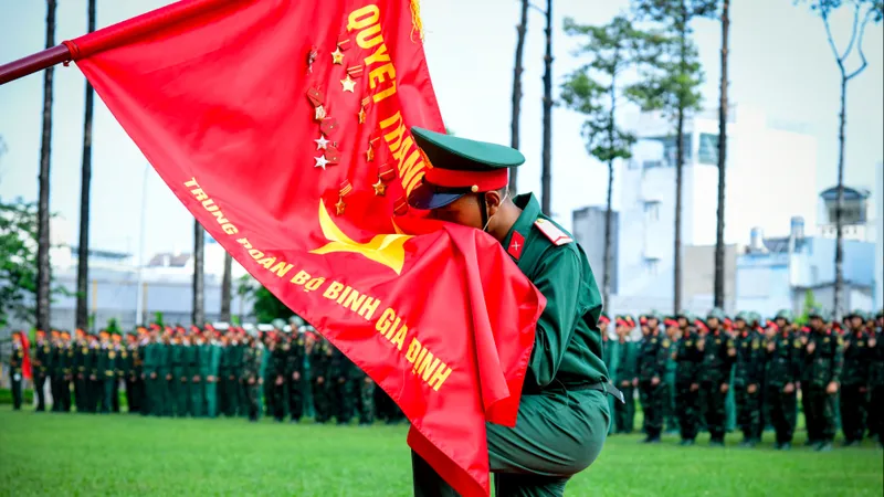 Trung đoàn Gia Định, Trường Cao đẳng Biên phòng tổ chức lễ tuyên thệ chiến sĩ mới