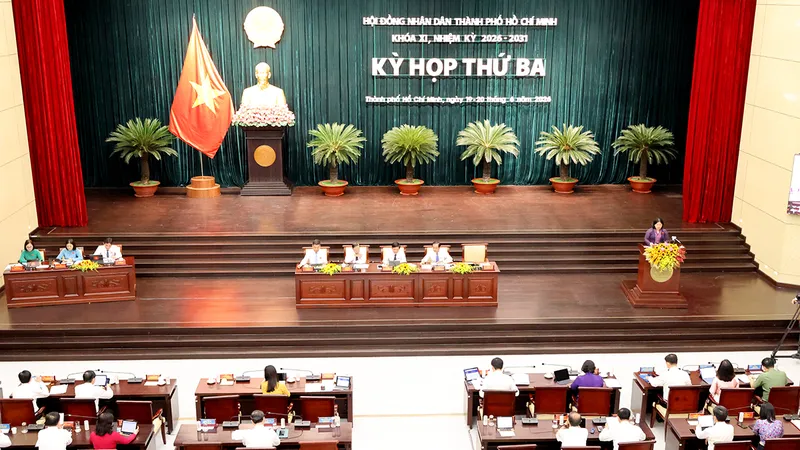 Quang cảnh kỳ họp thứ 3, HĐND TPHCM khóa XI