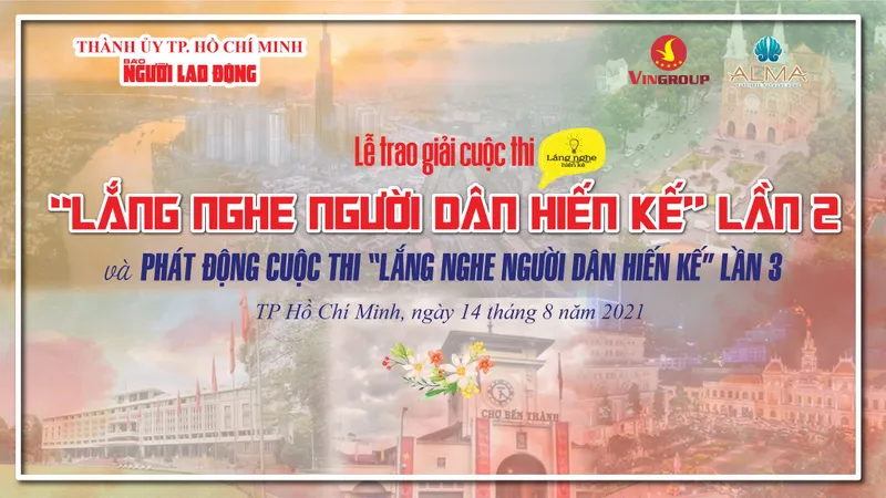 Trao giải cho 6 ý tưởng hiến kế phát triển TPHCM