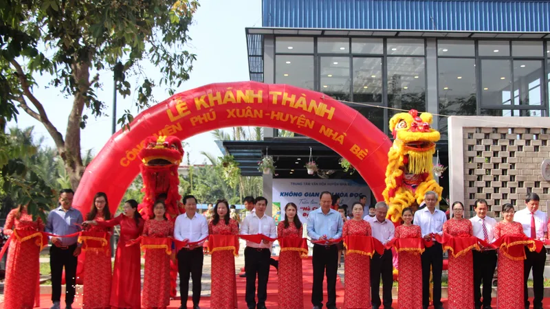 Từ bãi đất trống, huyện Nhà Bè vừa có thêm công viên 10.500m2
