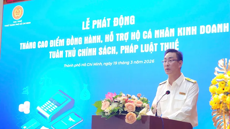 Phát động tháng cao điểm hỗ trợ hộ kinh doanh tuân thủ pháp luật thuế