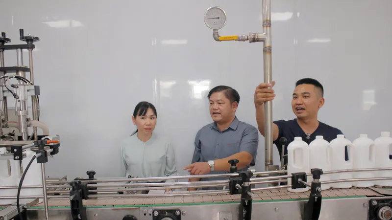 Chi cục Phát triển Nông thôn trao máy móc, thiết bị cho Hợp tác xã Đá Bạc Xanh.