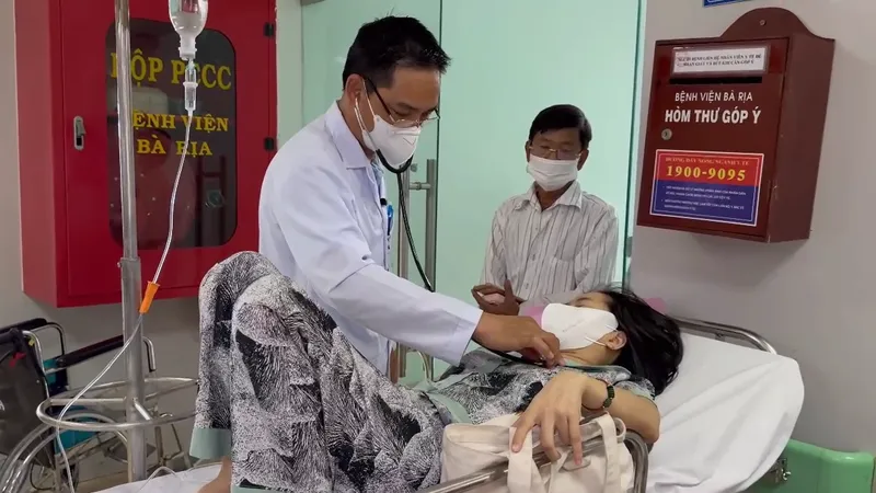 Bệnh nhân đang điều trị tại Bệnh viện Đa khoa Bà Rịa