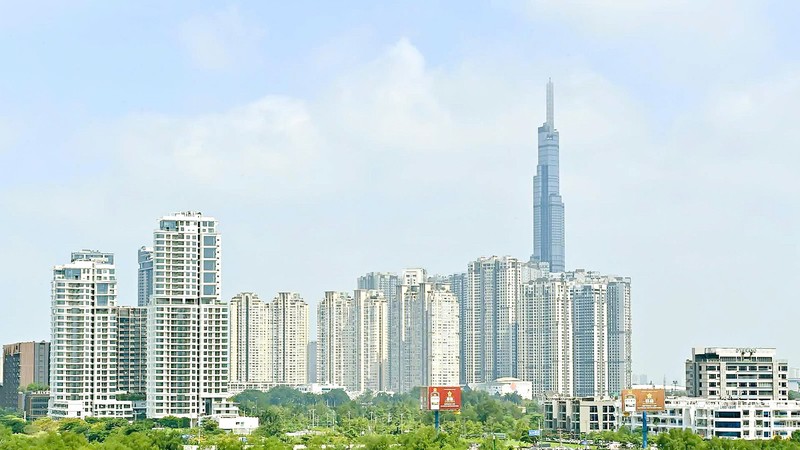 胡志明市现代发展都市。