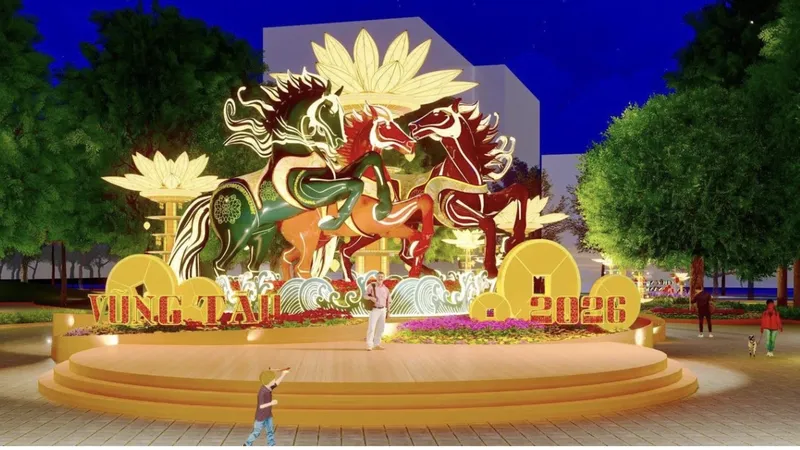 Đại cảnh “Ngựa phi nước đại” sẽ xuất hiện tại Hội hoa xuân Vũng Tàu