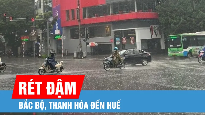 Bắc bộ, Thanh Hóa đến Huế trời rét đậm
