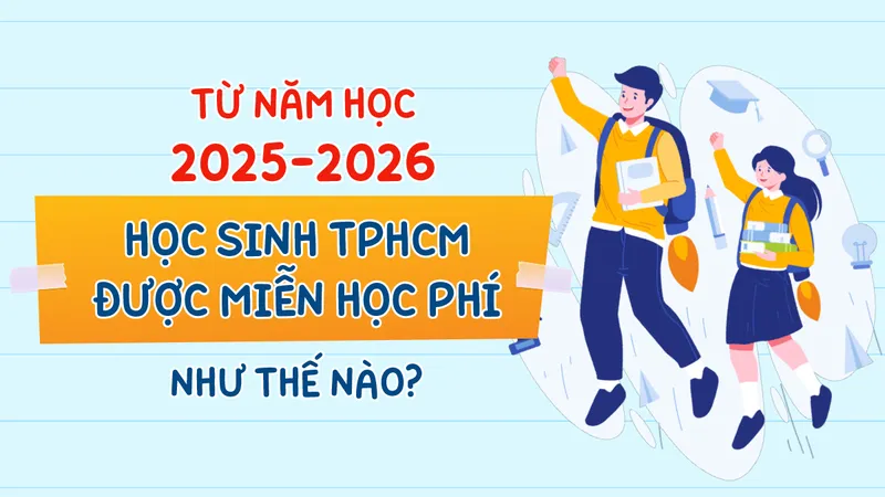 Từ năm học 2025-2026, học sinh TPHCM được miễn học phí như thế nào? 