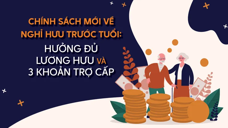 Chính sách mới về nghỉ hưu trước tuổi: Hưởng đủ lương hưu và 3 khoản trợ cấp