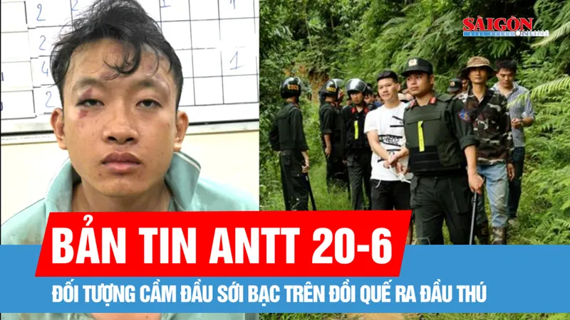 Bản tin ANTT 20-6: Đối tượng cầm đầu sới bạc đồi quế ra đầu thú