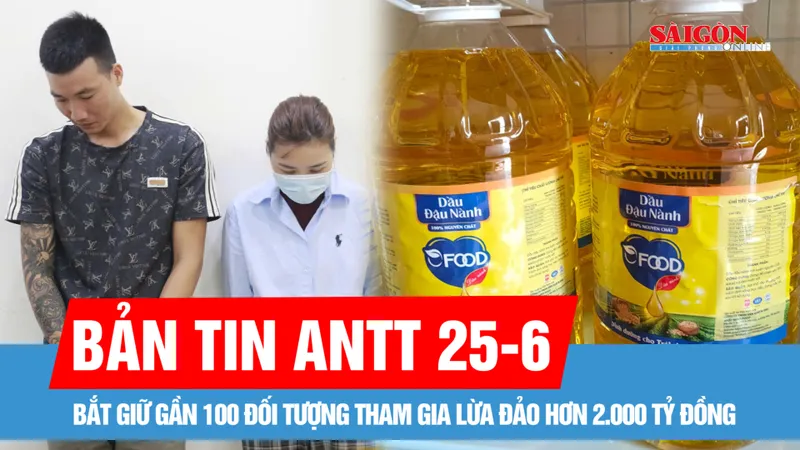 Bản tin ANTT 25-6: "Điểm mặt" các hành vi chăn nuôi vi phạm nghiêm trọng an toàn thực phẩm; Bắt giữ gần 100 đối tượng lừa đảo hơn 2.000 tỷ đồng
