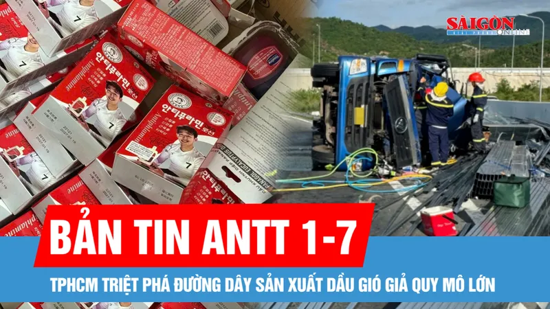 Bản tin ANTT 1-7: Phá đường dây sản xuất dầu gió giả; Xe tải lật trên đường dẫn cao tốc, 2 người tử vong