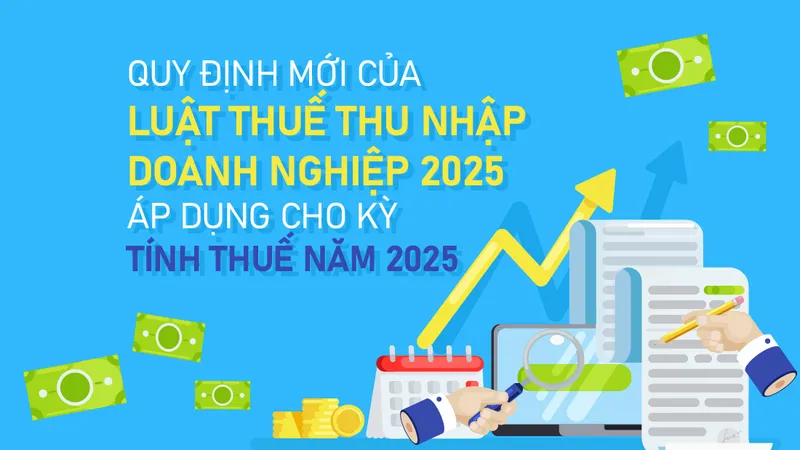 Quy định mới của Luật Thuế thu nhập doanh nghiệp 2025 áp dụng cho kỳ tính thuế năm 2025