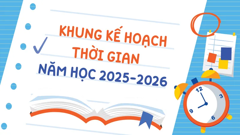 Khung kế hoạch thời gian năm học 2025-2026 
