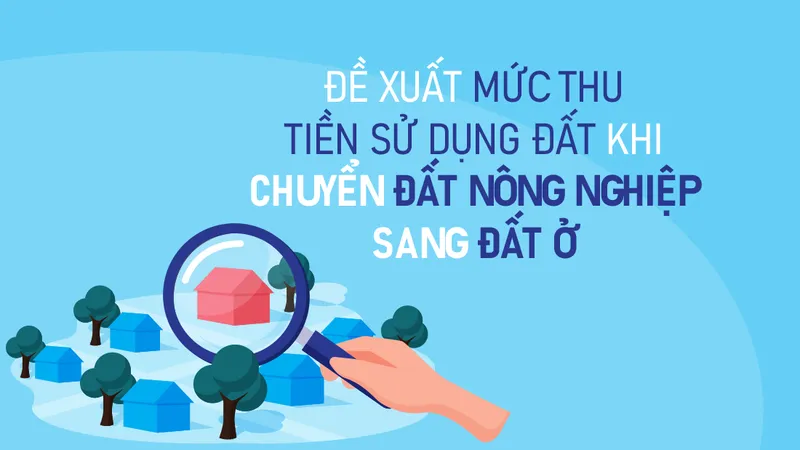 Đề xuất mức thu tiền sử dụng đất khi chuyển đất nông nghiệp sang đất ở