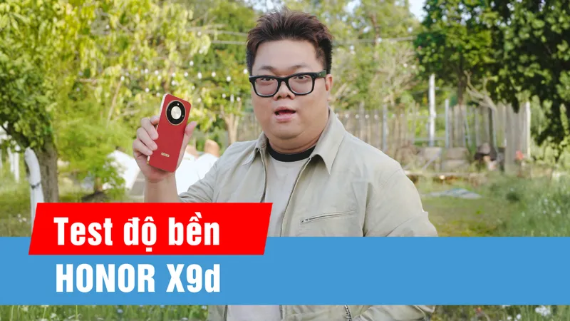 Điện thoại pin 8.300 mAh HONOR X9d vượt qua loạt thử nghiệm độ bền thực tế