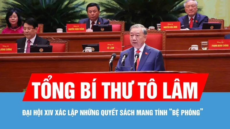 Tổng Bí thư Tô Lâm báo cáo về các văn kiện trình Đại hội đại biểu toàn quốc lần thứ XIV của Đảng