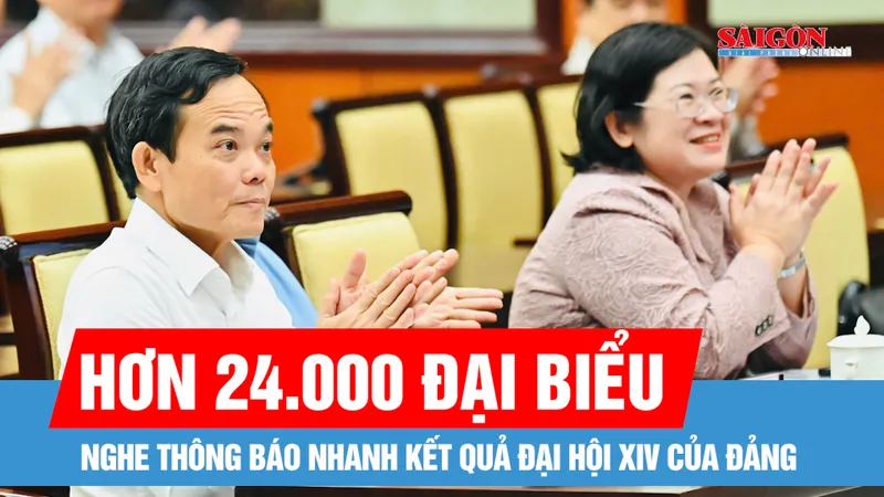 TPHCM: Hơn 24.000 đại biểu nghe thông báo nhanh kết quả Đại hội XIV của Đảng