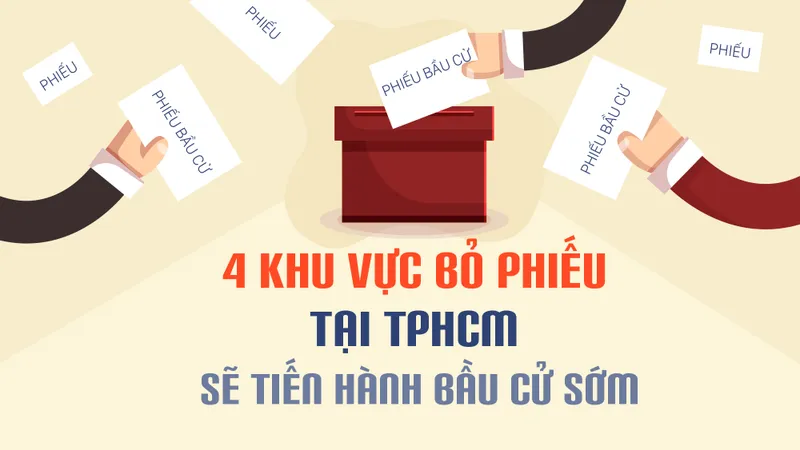 4 khu vực bỏ phiếu tại TPHCM sẽ tiến hành bầu cử sớm 
