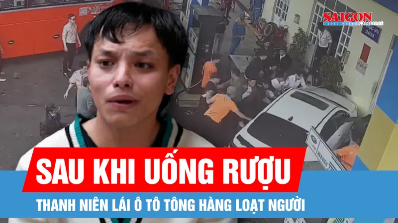 Lâm Đồng: Thanh niên lái ô tô tông hàng loạt người