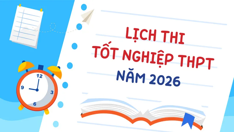 Lịch thi tốt nghiệp THPT năm 2026