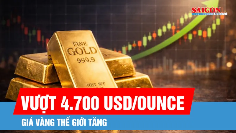 Giá vàng trong nước bật tăng khi giá vàng thế giới tăng
