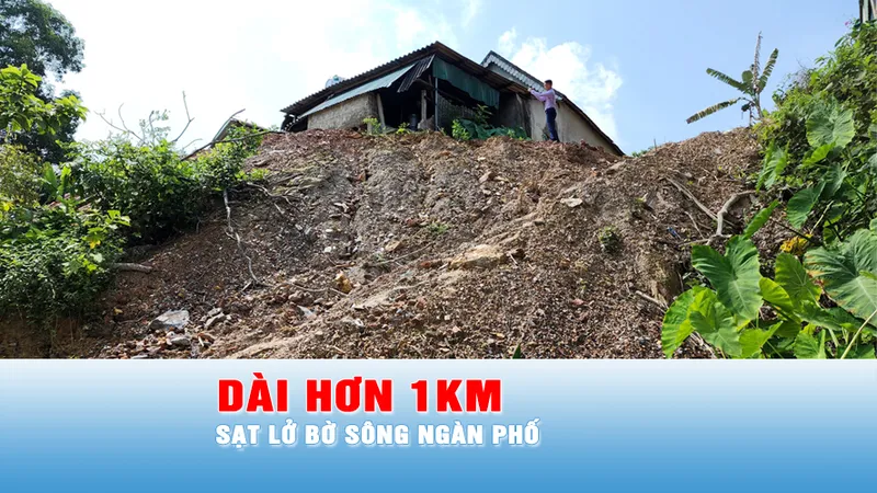 Podcast tin trưa 14-5: Sạt lở bờ sông Ngàn Phố kéo dài hơn 1km, uy hiếp nhà dân