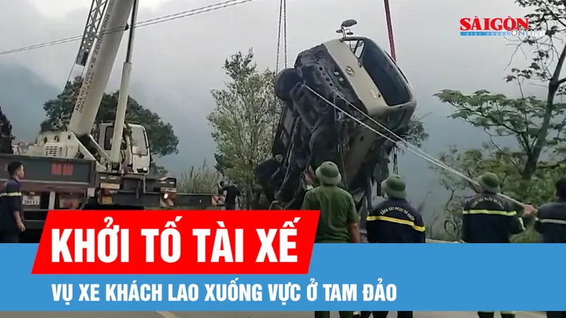 Khởi tố tài xế trong vụ xe khách lao xuống vực ở Tam Đảo