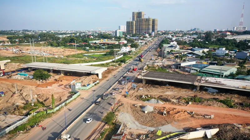 Diện mạo đường Vành đai 3, đoạn vượt sông Sài Gòn, quốc lộ 13