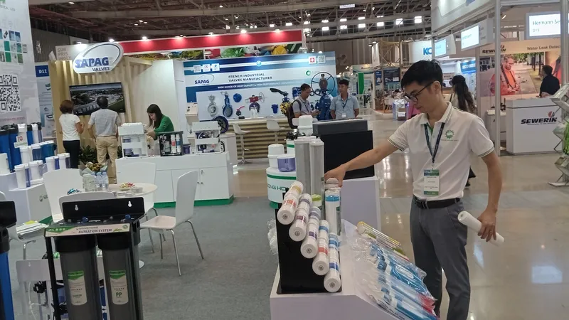 Hơn 450 doanh nghiệp tham gia triển lãm ngành nước, tái chế chất thải