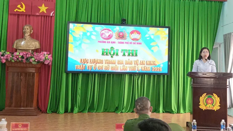 Hội thi lực lượng tham gia bảo vệ an ninh, trật tự cơ sở phường Gia Định