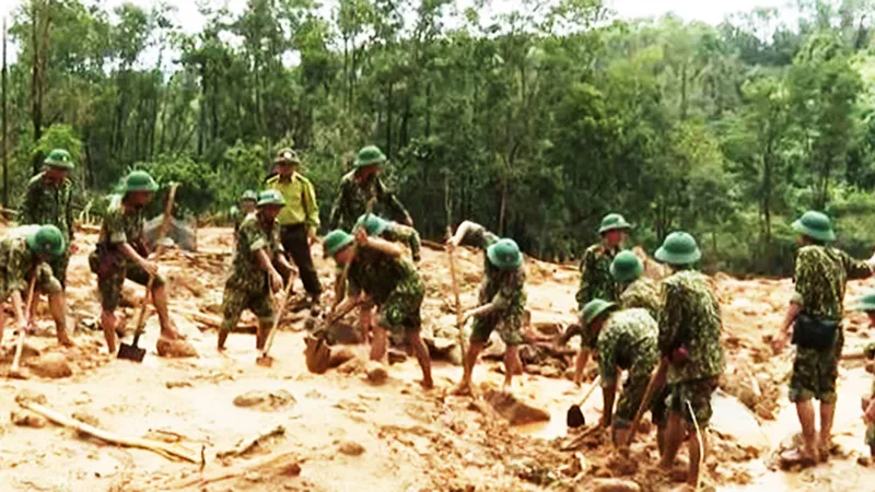 Hiện trường sạt lở núi nghiêm trọng ở thủy điện Rào Trăng 3