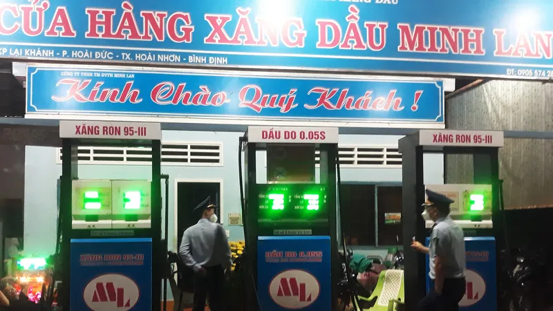 Bình Định giám sát, kiểm tra đột xuất 327 cửa hàng bán xăng dầu lẻ