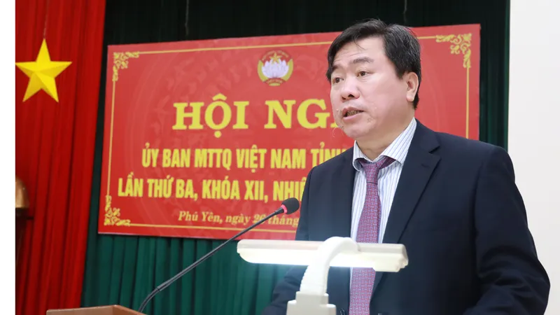 Ông Trần Hữu Thế giữ chức Chủ tịch Ủy ban Mặt trận Tổ quốc Việt Nam tỉnh Phú Yên