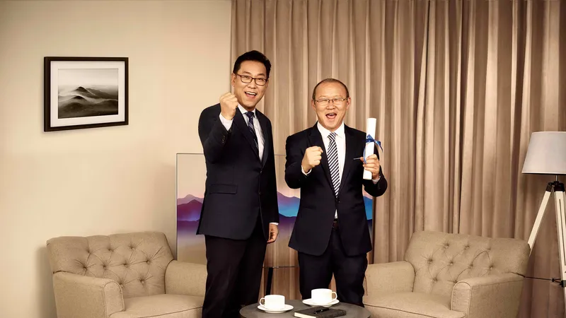 HLV Park Hang Seo là Đại sứ thương hiệu Samsung tại Việt Nam